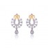 Beautifully Crafted Diamond Necklace & Matching Earrings in 18K Yellow Gold with Certified Diamonds - TM0225P